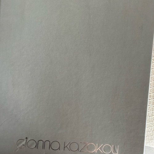Gianna Kazakou black patent leather boots used