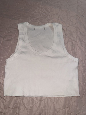 Crop top Zara white like new, size S