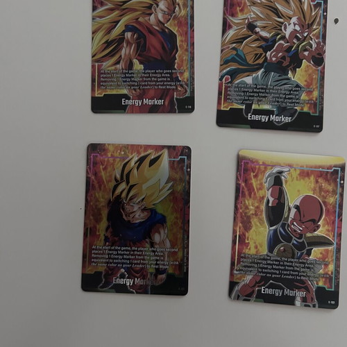 Dragon Ball energy marker foil cards, pack of 10