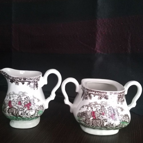 Myotts Country Life porcelain sugar bowl vintage used