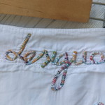 Desigual women's skirt like new, white with multicolor embroidery