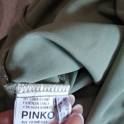 Pinko silk one-piece jumpsuit like new, green