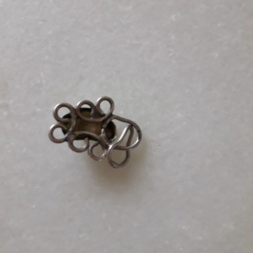Silver pendant and ring set used
