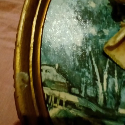 Old framed art print