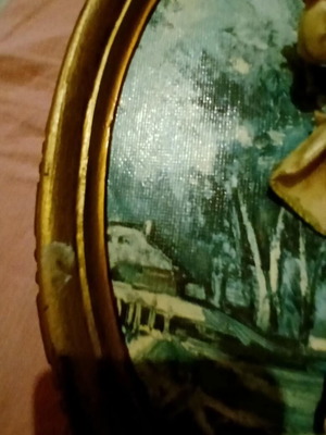 Old framed art print