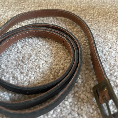 Women's thin belt used, beige, adjustable