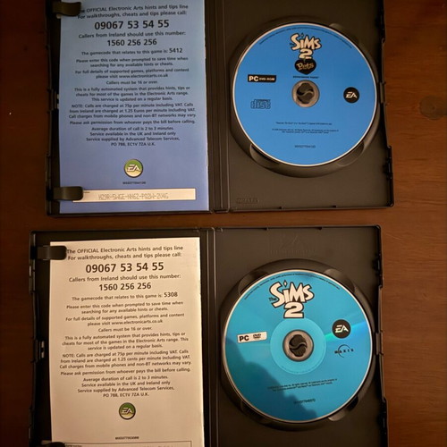 The Sims 2 triple game collection like new DVD for PC