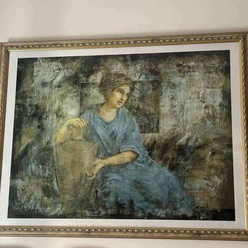 Richard Franklin Vesuvius Classic VII painting used, large size with quality frame
