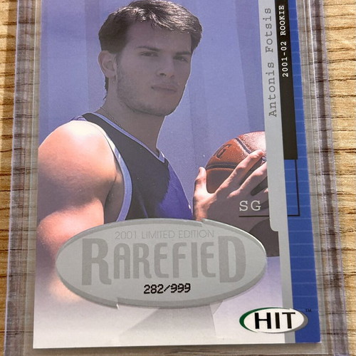 Antonis Fotsis Sage Hit NBA 2001 numbered card like new Panathinaikos