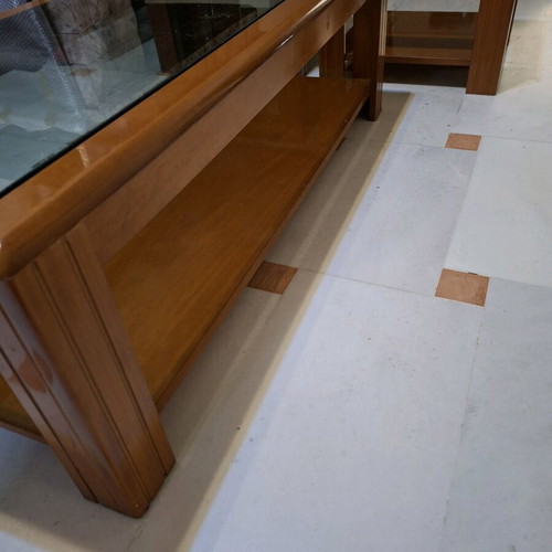 Living room table set used, solid wood, 3 pieces
