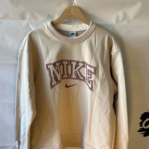 Nike Retro Crewneck Sweatshirt Cream/Red Size M New