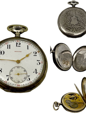 Zenith vintage 1900 ασημενιο