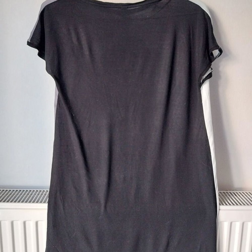 Y2K blouse-dress Zara Medium used, grey and black