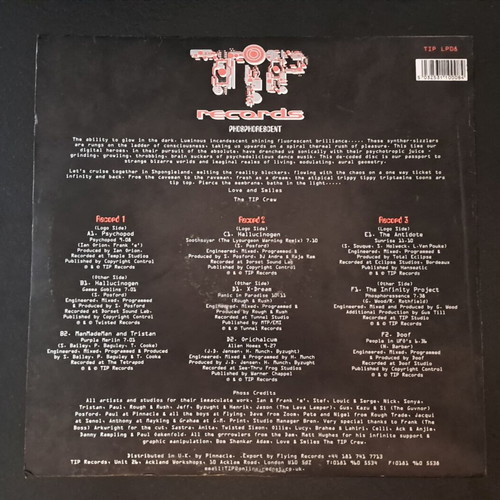 TIP Phosphorescent 3 x LP used, electronic genre