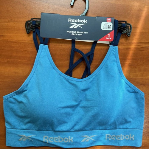 Reebok sports bra new, size M, blue