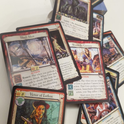 7th Sea CCG Black Sails Booster Set Box like new