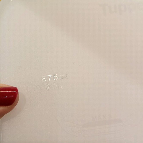 Tupperware triple container new 675ml each