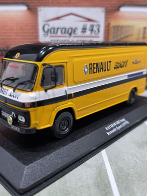 Saviem SB2 Renault Sport 1978 μεταλλικό μοντέλο βαν 1:43