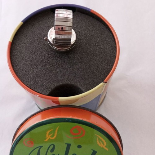 Vintage Valido Orologi Ring Watch turquoise silver, like new