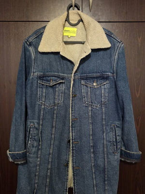 Παλτό τζιν Attrattivo S σαν καινούργιο, μπλε