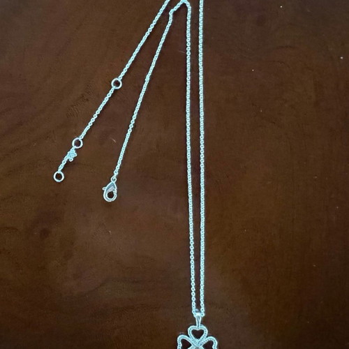 Silver-plated clover pendant new