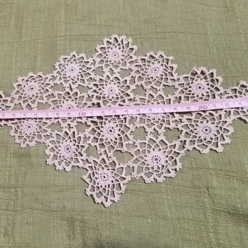 Crochet square like new, table mat 26x15 cm