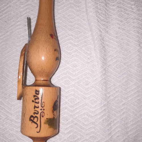 Vintage ξύλινη θήκη αρώματος με παραδοσιακή λαϊκή τέχνη