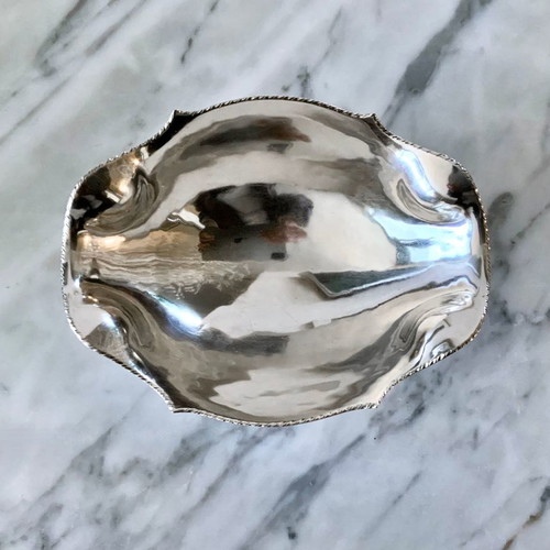 SILVER BOWL JAR with lion's feet 226gr