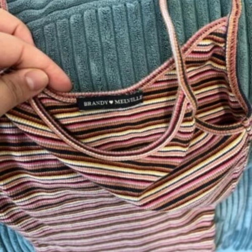 Brandy Melville Horizontal Stripes Dress size XS like new, colorful