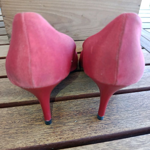 Stefania pumps used, red, size 40, thin heel