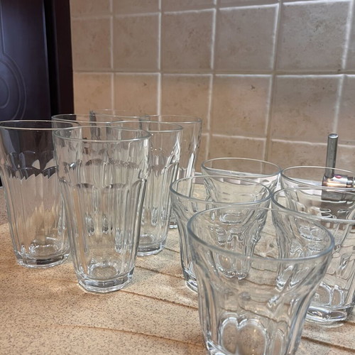 Water Glasses set like new, 6 large and 5 small