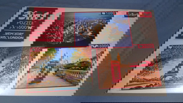 TREFL ΠΑΖΛ 3 in 1 x 1000τμχ NEW YORK PARIS LONDON
