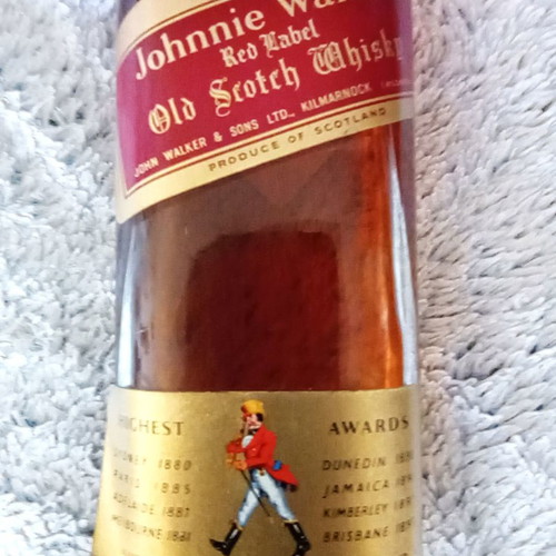 Johnnie Walker Red Label collectible bottle 1950s–60s