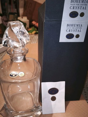 Bohemia Decanter like new with certificate