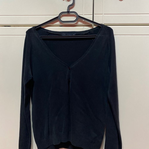 Zara thin cardigan used, black, size L