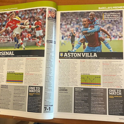 FourFourTwo Season Preview 2010-11 like new English leagues magazine