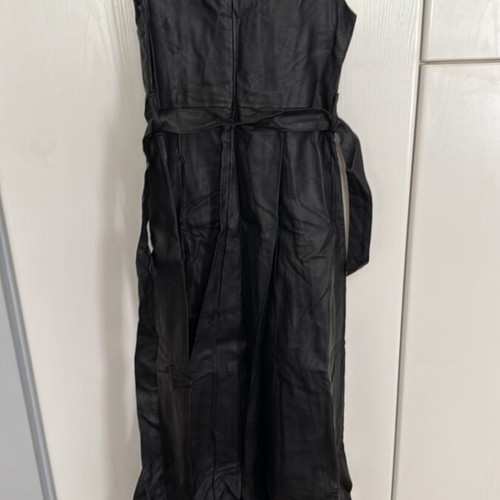 Midi leather dress Attrattivo like new, black, size S