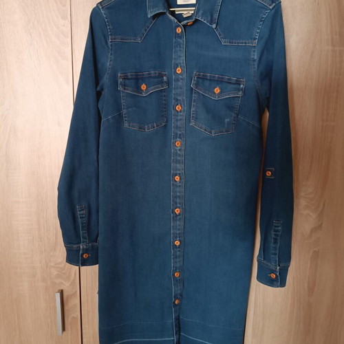 Esprit denim shirt dress like new, blue, size S