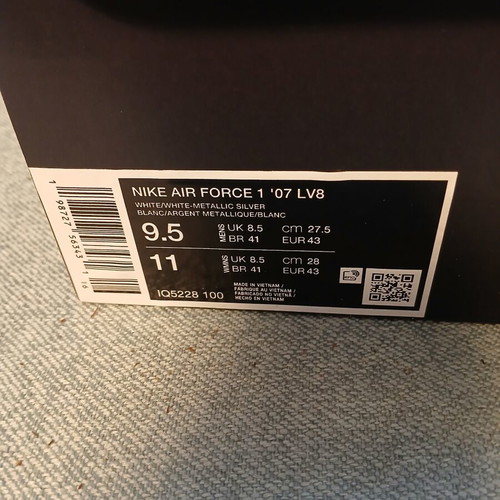 Nike Air Force 1 '07 LV8 White new, size 43