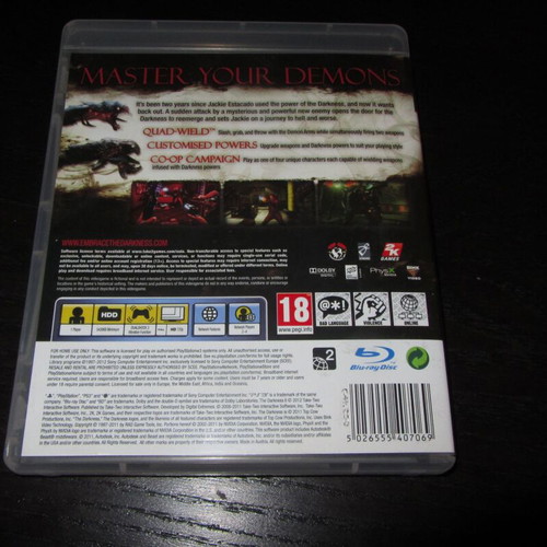 The Darkness II Sony PS3 παιχνίδι, καινούργιο