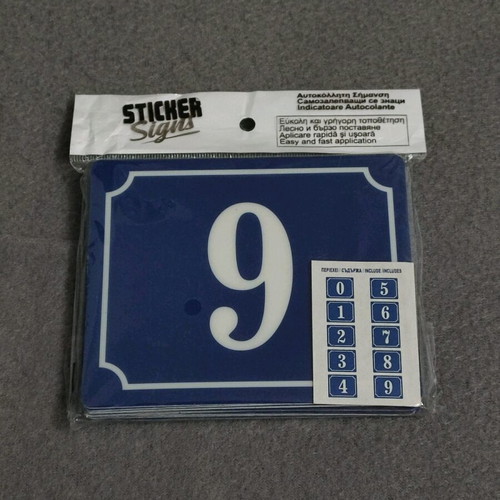 Sticker number sign new 0-9