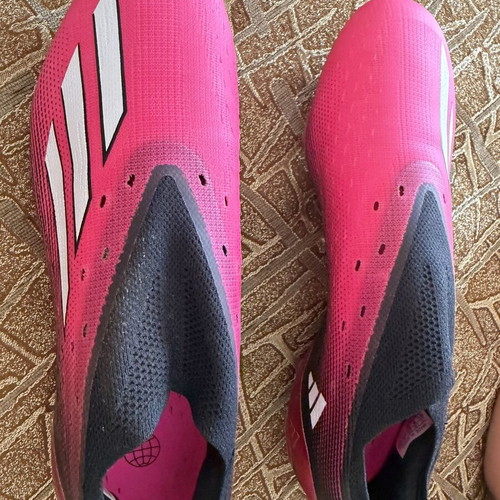 Adidas football shoes size 43.5 like new, black and pink