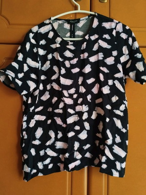 Selected short-sleeve blouse like new, blue and pink, sizes S and M