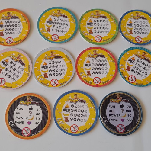 Minions Chipicao tags pack of 11 used, one metal