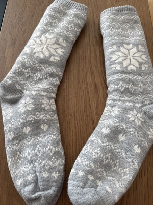 Winter socks, one size, grey