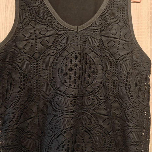 Desigual Crochet Top black used, size L
