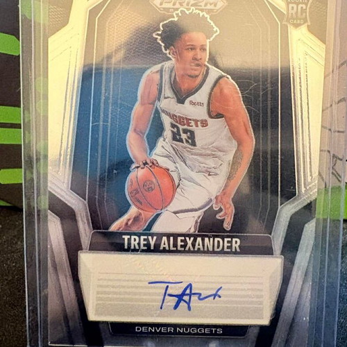 2024-25 Panini Prizm Black Trey Alexander RC Auto card like new
