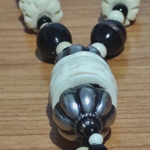 Bone necklace from camel like new, handmade carved