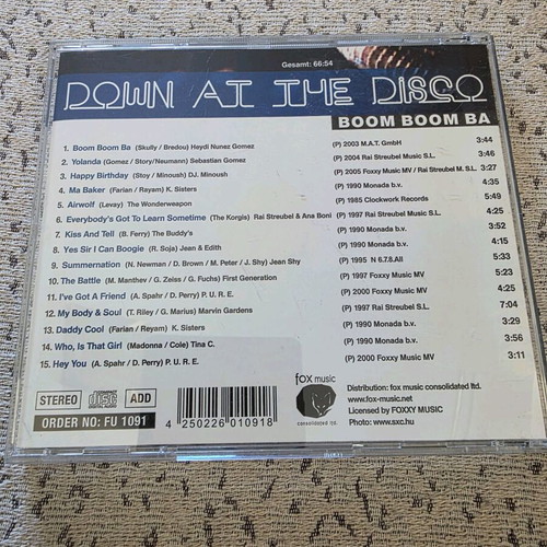 Down At The Disco CD like new, pop
