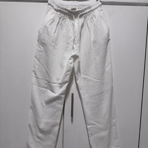 Linen pants white, like new, size S 36 8